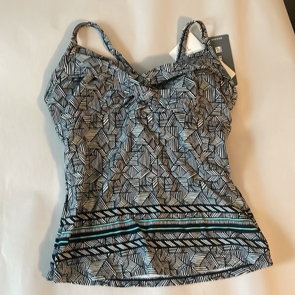 Athleta Tankini Top NWT 32D 32DD, Laguna Twister - Picture 7 of 10